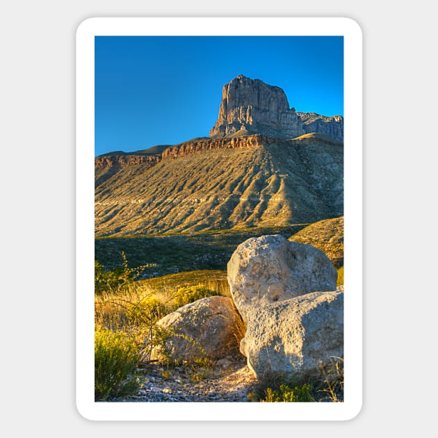 Guadalupe Peak- Guadalupe Mountains National Park Sticker by StonePics